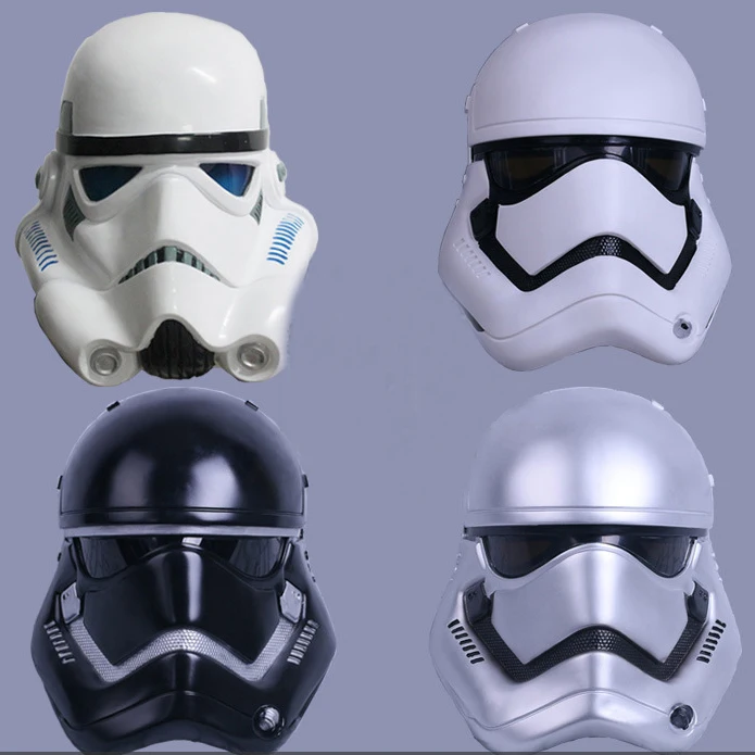 

2023 New Star Wars Halloween Live Role Play Props White Soldier Helmet Mask The Force Awakens Stormtrooper Battle Helmet