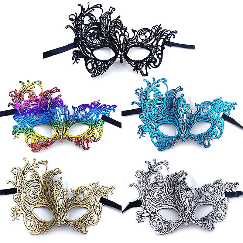 Halloween Half Face Mask Luxury Masquerade Women Dress Christmas Party Cosplay Decoration Eye Mask Nightclub Lace eye mask face mask halloween mask party masks masquerade mask 3d printed mask 3d face masks superhero mask lace masquerade mask