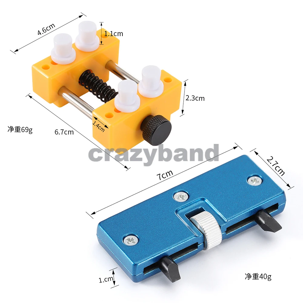 Enhanced Watch Back Case Opener and Repair Tool Set with Holder Accessories