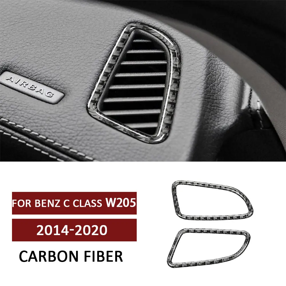 

2 шт., автомобильные наклейки из углеродного волокна для Mercedes Benz C Class W205 GLC 2014-2020