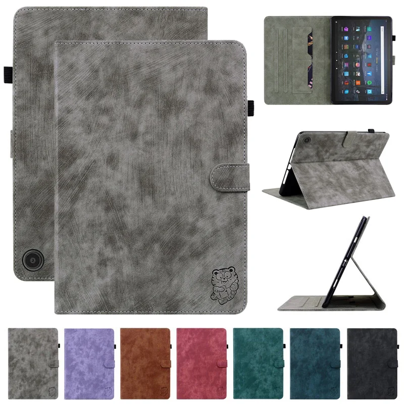 Per Fire Max 11 Custodia Funda Cute Tiger Wallet Flip Tabllet Cover Per Coque Amazon Fire Max 11 Case Kids