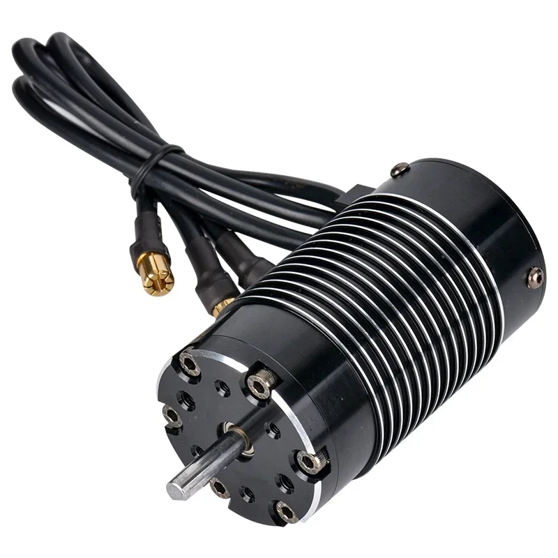 Moteur Brushless 4274 3600KV pour voiture RC 1/8, vue arrière avec câbles de puissance