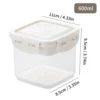 WORTHBUY Brown Sugar Storage Container Airtight Sugar Saver Plastic Sealed Sugar Storage Box With Spoon Food Storage Jar Tank 6