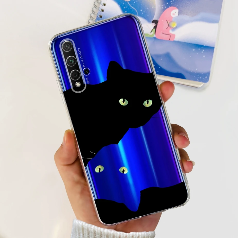 Stylish Painted Clear Silicone Phone Case Cover - Soft s Design
