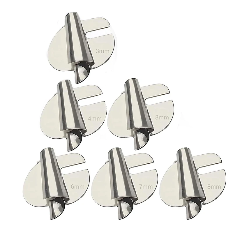 

6Pcs Sewing Rolled Hemmer Foot, 3Mm-8Mm 6 Sizes Wide Rolled Pressure Foot Sewing Machine Presser Foot Hemmer Foot Parts