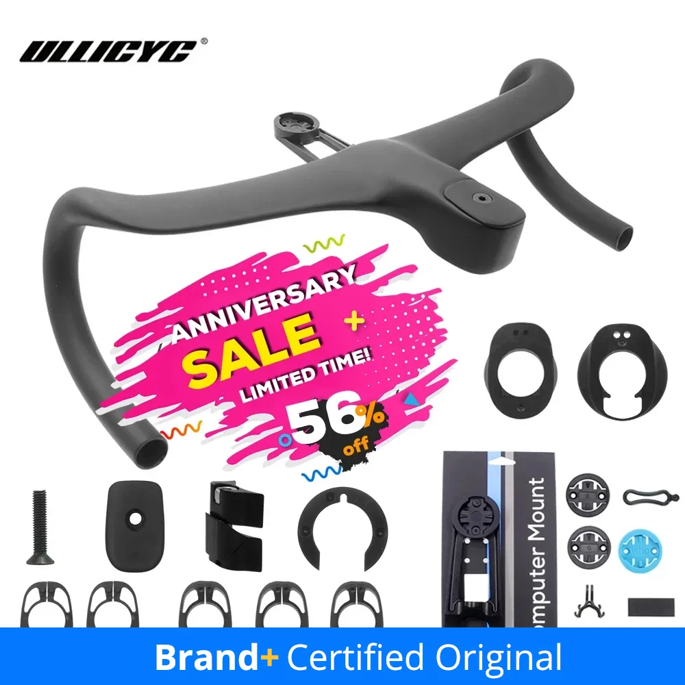 ULLICYC T4 ULTRA Carbon Road Handlebar Internal 360-380mm Mount