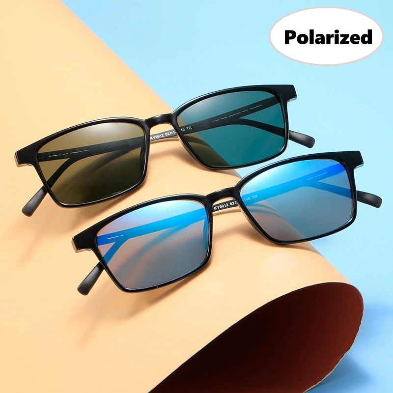 

Ultralight Polarized Sunglasses Square Frame Vinatge Outdoor UV400 Sun Glasses Business Office Eye Protection Shades Eyewear