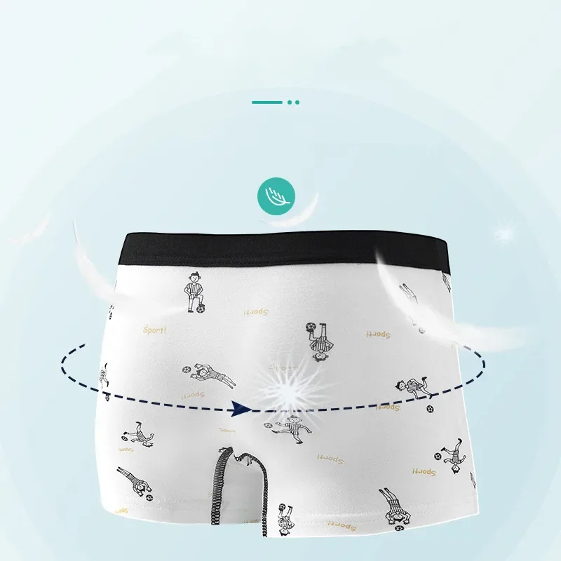 Boys Underwear 2Pcs Cotton Boxer for 2-14 Years