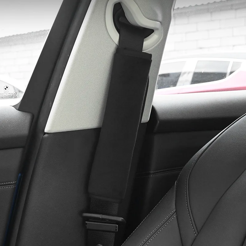 2pcs Children Car Safe Belts Pillows Plush Seat Belt Cover Car Shoulder Pad Adults Kids Sleep Positione Protectr Accessories