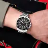 New burst men's fashion steel belt watch luminous pointer function with calendar quartz watch 4
