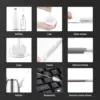 Bottle Cleaning Brushes 3pcs Long Nylon Tube Brush Set Flexible Bendable Cleaner for Washing Narrow Neck Bottle Coffee Cup Pipes 6