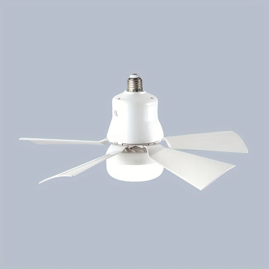 Description Picture 6 of itemscrew in fan light without wiring - with light and remote control, 3-speed wind speed adjustment, suitable for bedrooms