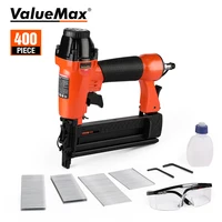 ValueMax 2 in1 100 PSI Air Nail Gun Brad Nailer Pneumatic Gun Wood Frame Stapler Pneumatic Tool DIY Tools with 400pcs Staples 1