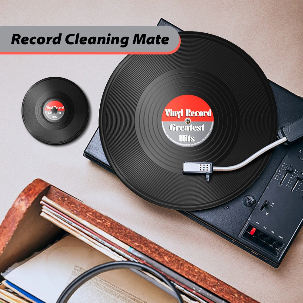 7-12 Inch EP LP Vinyl Record Label Saver Vinyl Record Clean Saver Cleaning Protector Waterproof Label Clamp vinyl record cleaner brush