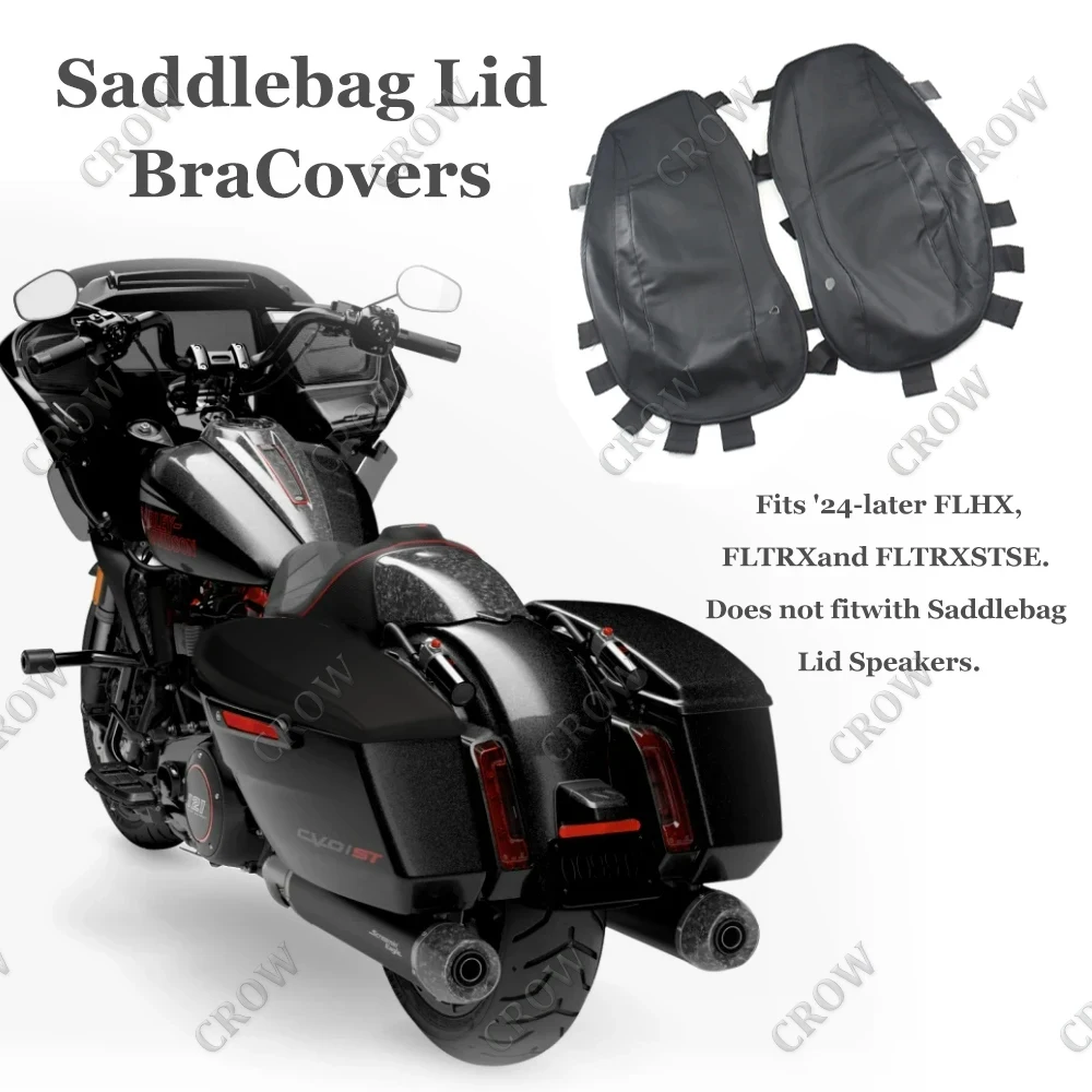 Tapas Rígidas Para Alforjas De Motocicletas Harley 2014-2024 FL