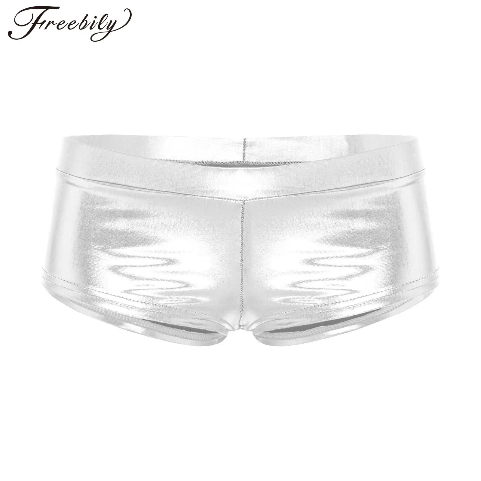 

Hot Pants Fashion Shorts for Women Wet Look Booty Shorts Pole Dancing Raves Festivals Metallic Leather Bottoms Night Clubwear