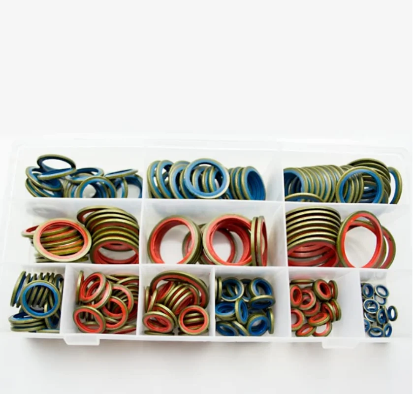 Washer Seal Set 100/245pcs Sealing Gasket Set Oil Drain Combined Washer Seal Set M6 M8 M10 M12 M14 M16 M18 M20 M22 M24 M27 M30