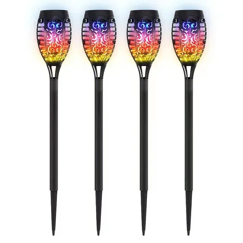 Solar Flickering Flame Torch Lights - Waterproof Garden & Outdoor Decor Lamps