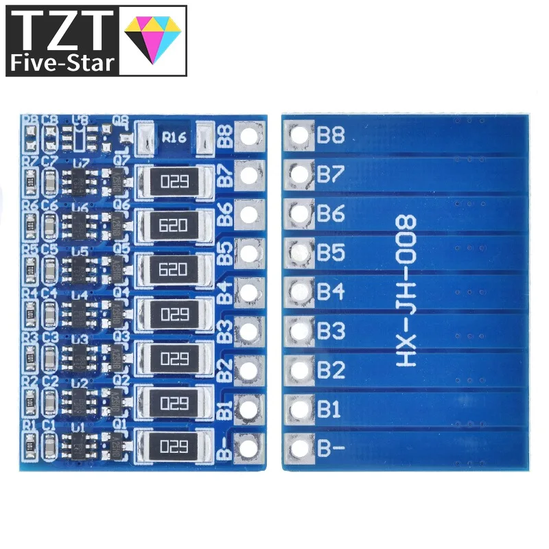 TZT 7S 29.4V 4.2V scheda di protezione della funzione di bilanciamento 66mA 7S li-ion Lipo batteria al litio 18650 batterie modulo bilanciato BMS PCB