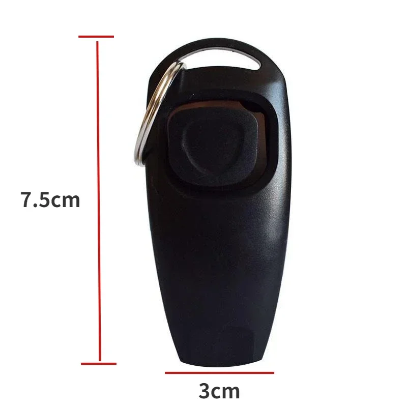 Portable Dog Training Whistle Clicker Pet Dog Training Supplies with Key Ring Pet Supplies