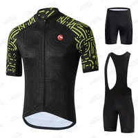 2025 Quick-Dry Cycling Jersey Sets Mountain Bike Uniform Summer Mens Cycling Jersey Set Road Bicycle Jerseys MTB Bicycle Wear 1