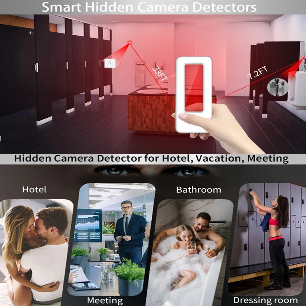 Camera Detector Prevent Monitoring Signal Camera Finder 220mAh Infrared Light Cam Detector Hidden for Travel hidden camera detector infrared camera detector camera detector