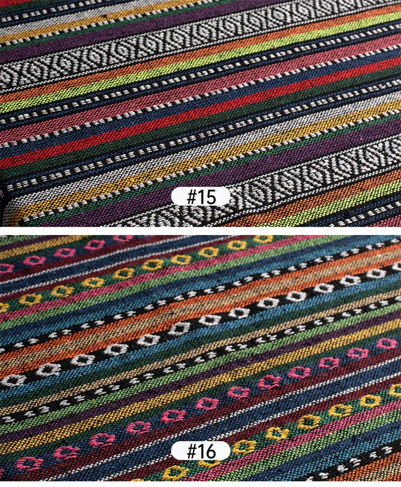 New 150cm Ethnic Style Cotton Linen Fabric Textile Patchwork For Hotel Bar Tablecloth Sofa Cover Cushion Cloths Curtains Cloth