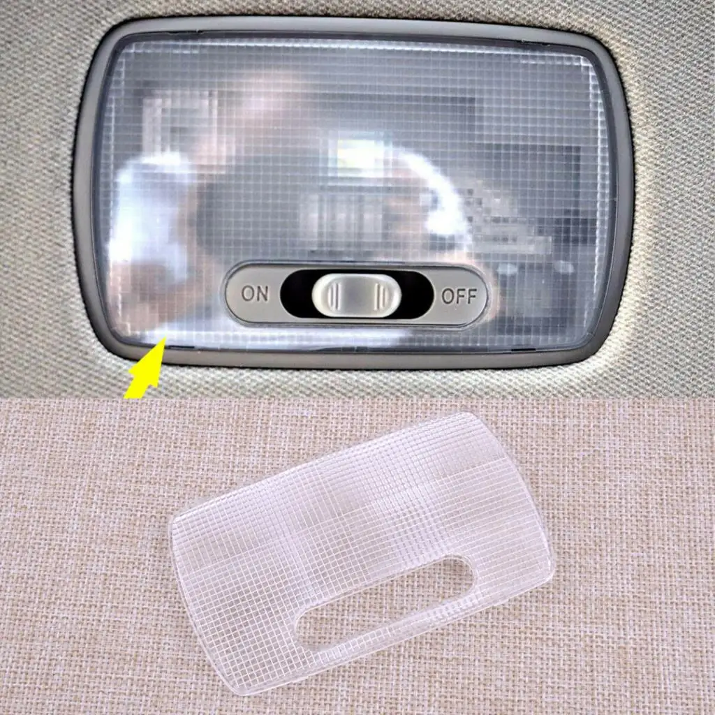 크리스탈 클리어 인테리어 리어 센터 지붕지도 라이트 룸 램프 렌즈 34251-S5A-003 Acura Honda Civic Accord Pilot 2015-2017 적합