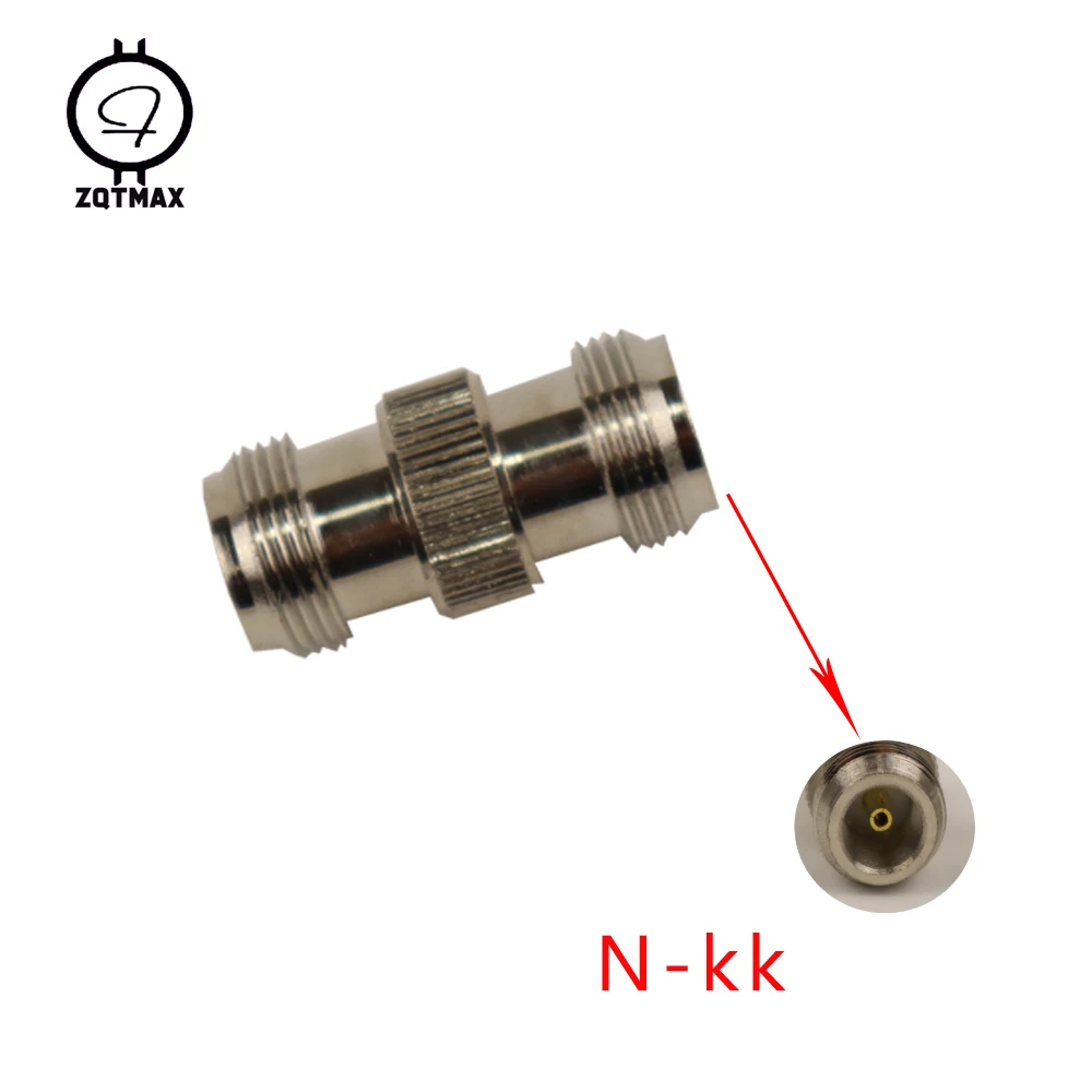 ZQTMAX  N-KK  N-Type Male Female Connector Coaxial Connectors Convert Adapter rf power 5w 3ghz bnc type m f coaxial rf attenuator 1 3 6 10 15 20 30db