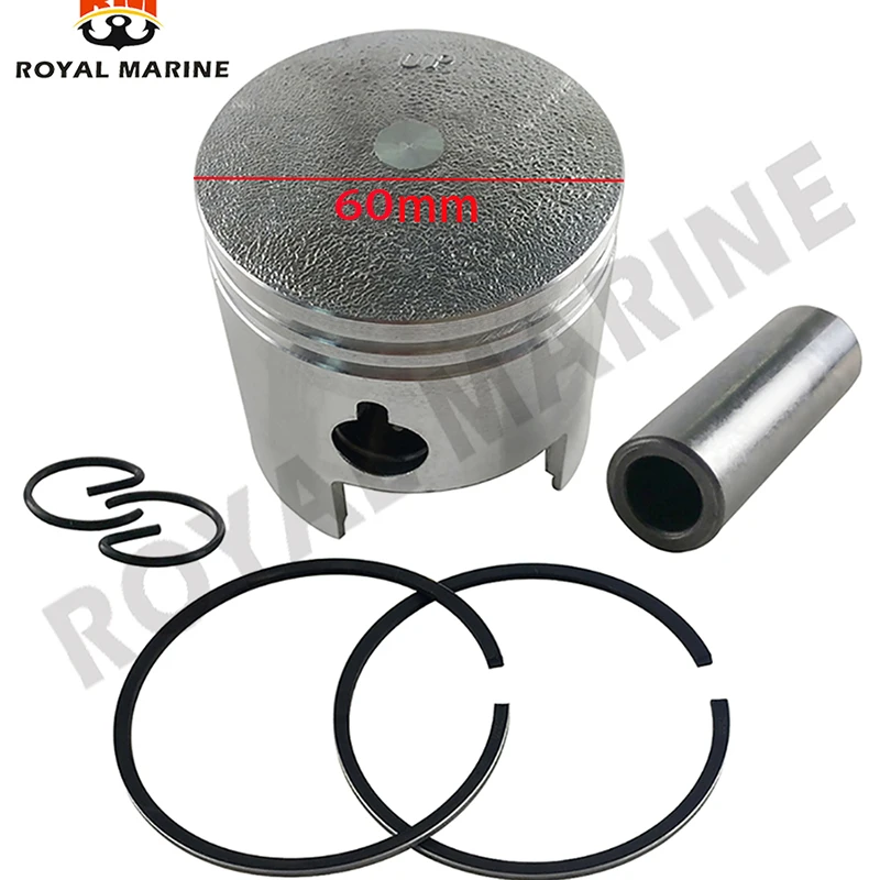 

350-00001-0 набор поршневых и поршневых колец (Std) для Nissan Tohatsu 2-тактный 18HP M18E с зажимом и штифтом 350-00001-1 60 мм