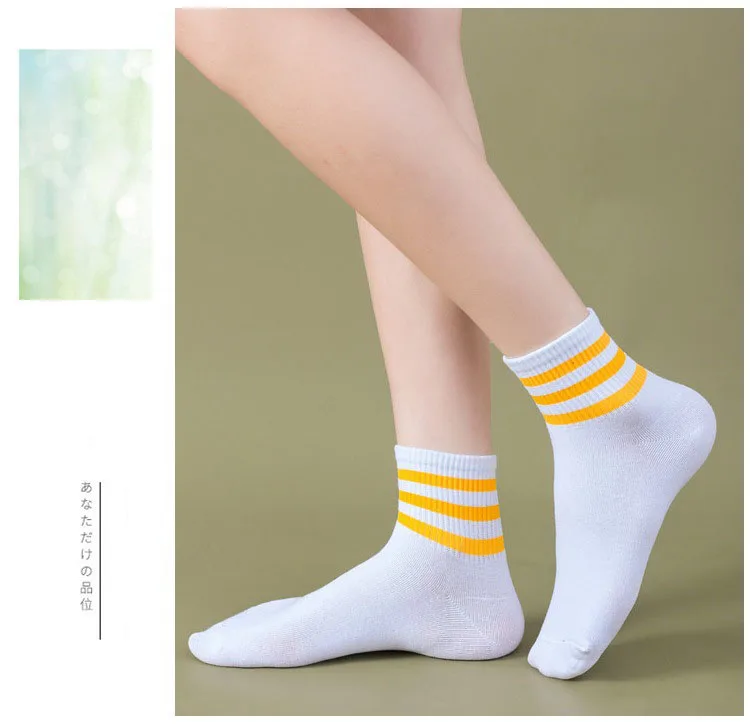 Fashion Leisure Man Cotton Socks Spring Summer Breathable Stripe Short Socks Unisex best socks for women