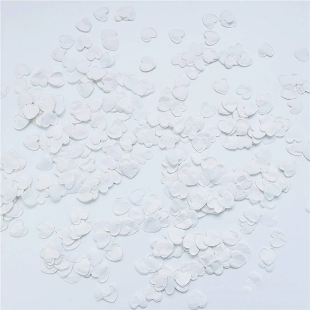 DIY Celebration Paper Confetti Birthday DIY Celebration Biodegradable Tissue  Paper White 0.98 Inch 1.5cm 10000 Pieces