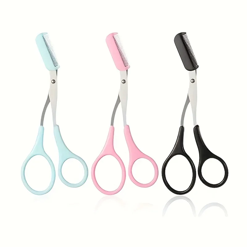 Eyebrow Trimmer Set Precision Stainless Steel Multifounction Comb Hair Removal Pro Grooming Shaping