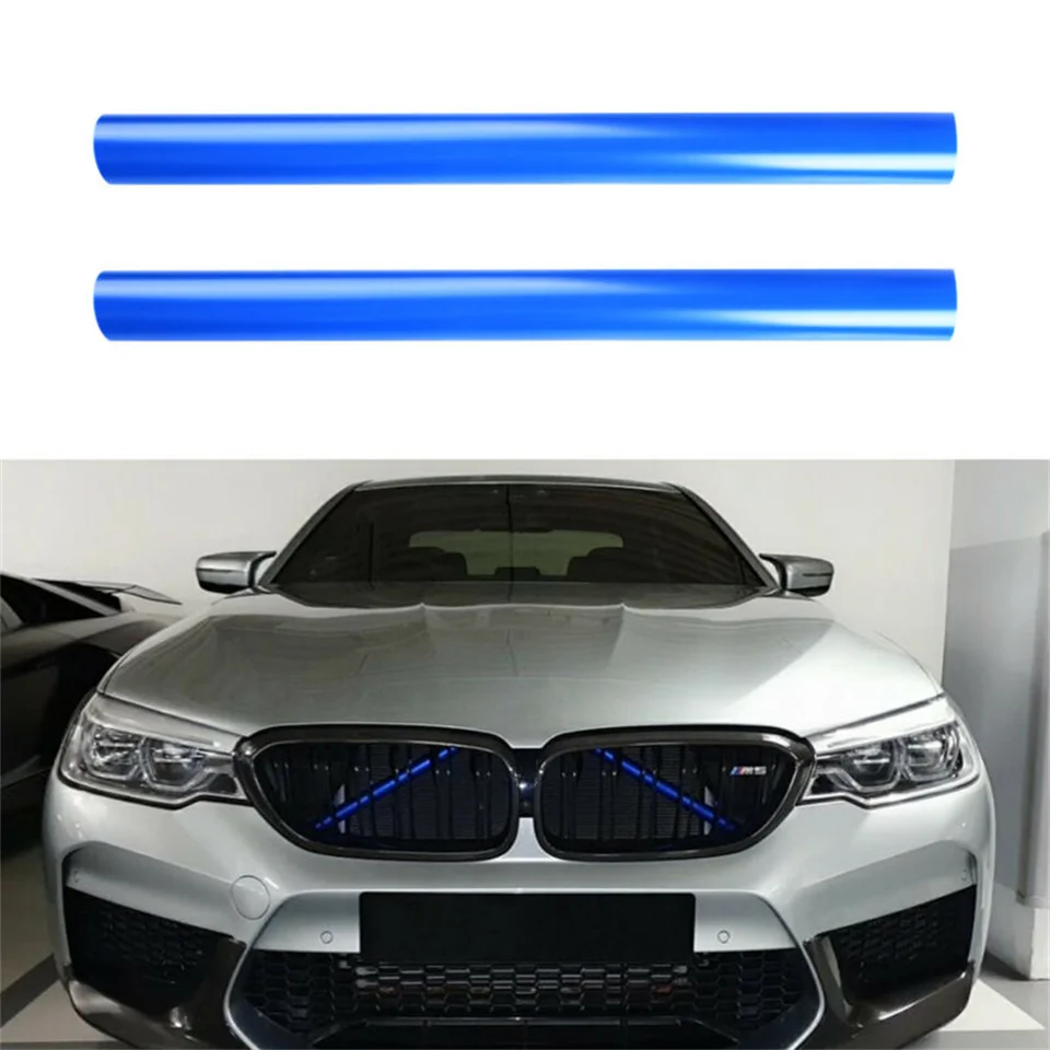 Bandes De Garniture Pour Calandre Avant BMW - Compatible G30, G38, G01 X3, G02 X4, Etc. - Noir ABS - Lot De 2