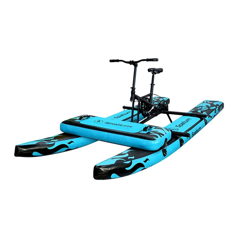 

Favorite 2024 New water bike leisure foot pedal boats floating bicycle for water sports