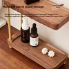 Black walnut solid wood cosmetics storage rack Dressing table Skin care products storage rack perfume storage display rack 4