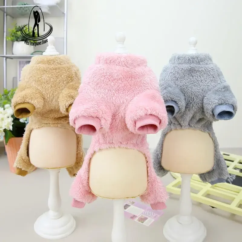 Pet Clothes Warm Dog Tuta Pet Coat Pullover Puppy Pet Apparel For Fleece Chihuahua Yorkie Terrier Shih Tzu Pet Outfit Pug