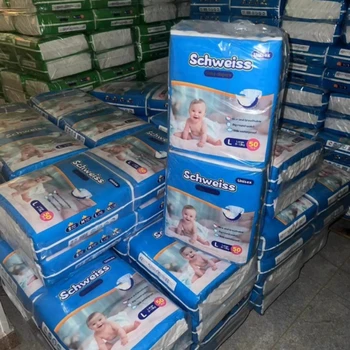 50 Pezzi/1 Confezione Pannolini Comodi, Morbidi, Anti-Perdita, Ultra-Sottili, Asciutti per Neonati, Bambini e Bambine, Traspiranti per Primi Passi