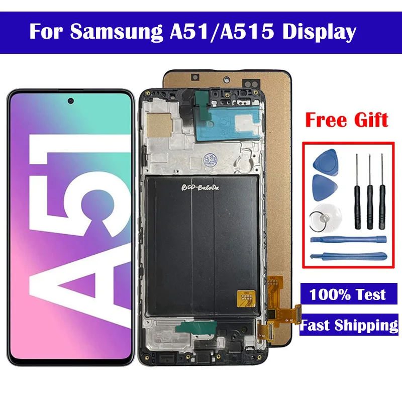 LCD For Samsung A51 Display A51 5G A515 A515F/DSM LCD Display Touch