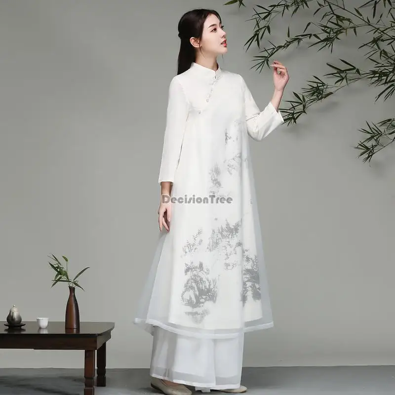 2024-new-traditional-vietnam-ao-dai-chinese-dress-qipao-oriental-style-tea-art-women-improved-hanfu-ao-dai-dress-chiffon-qipao