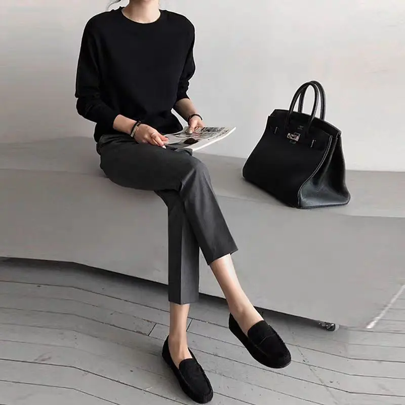 grey-suit-pants-women-s-2023-spring-high-waist-draping-straight-loose