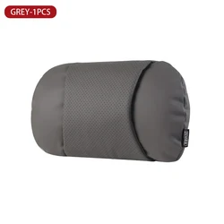 Deluxe Breathable Leather Car Headrest Neck Pillow Cushion (Gray 1pcs)