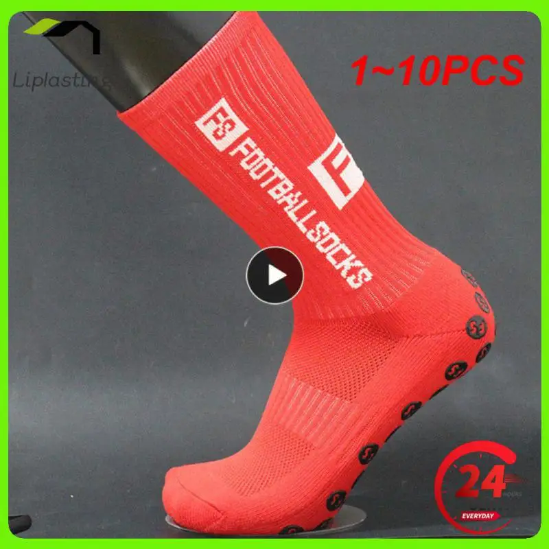 

1~10PCS Sports Men Women Anti Slip FS Football Socks Baseball Rugby Grip Soccer Socks