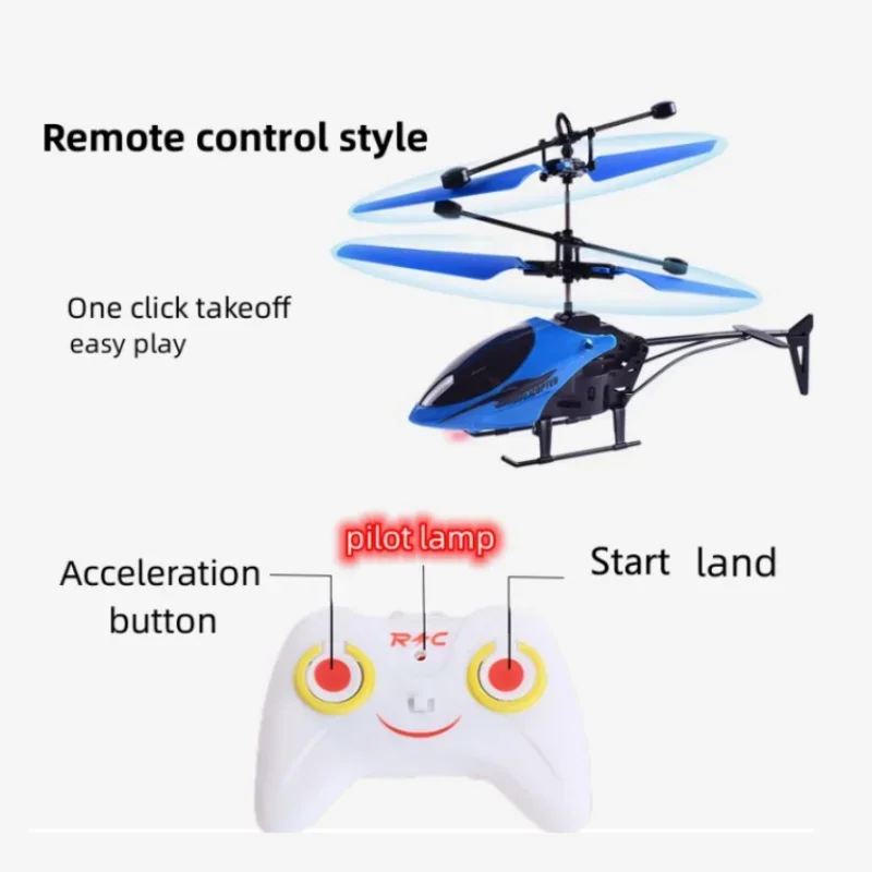 Rechargeable Mini RC Drone Remote Safe Fall-resistant RC Helicopters Drone Children Toys 5