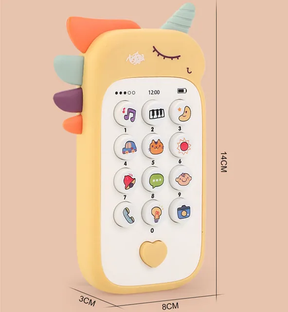 Baby Phone Toys Smart Fake Phone for Kids Learning Educational Toys Gift Children Toddlers Music Sound Mobile Phone Teething Toy 5