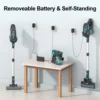 INSE Cordless Vacuum Cleaner, 20KPa Stick Vacuum up to 40min Runtime, 6-in-1 Cordless Stick Vacuum for Household Cleaning 6