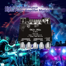 

ZK-MT21 TPA3116 2.1 Channel Bluetooth 5.0 Subwoofer Amplifier Board 50WX2+100W Power Audio Stereo Amplifier Board Bass AMP AUX