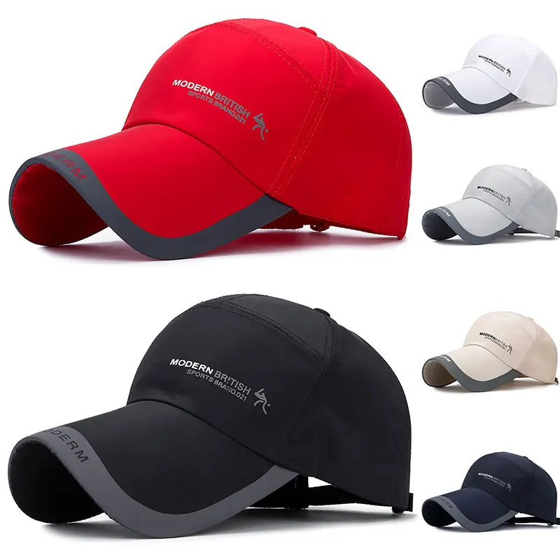 

Women Men Sports Caps Baseball Hat Travel Outdoor Sun Line Baseball Cap Long Visor Brim Shade Snapback Run Sun Protection Hat