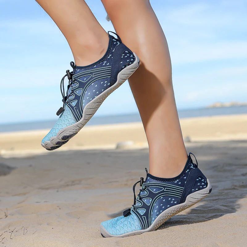 Water Shoes Men Women Colorful Quick Dry Non-Slip Five Finger Shoes Outdoor Wading Swimming Barefoot Aqua Summer Sneakers