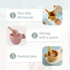 Wooden Afternoon Tea Set Toy Pretend Play Coffee Learning Role Play Game Early Educational Toys for Toddlers Girls Boys Gifts 3